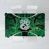 Maori Matariki Manaia Kakariki Tablecloth Maori Kowhaiwhai Pattern Galaxy LT01 Green - Polynesian Pride