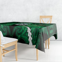 Maori Matariki Manaia Kakariki Tablecloth Maori Kowhaiwhai Pattern Galaxy LT01 - Polynesian Pride