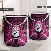 Maori Matariki Manaia Mawhero Laundry Basket Maori Kowhaiwhai Pattern Galaxy LT01 - Polynesian Pride
