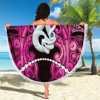 Maori Matariki Manaia Mawhero Beach Blanket Maori Kowhaiwhai Pattern Galaxy LT01 - Polynesian Pride