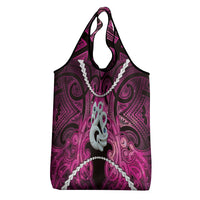 Maori Matariki Manaia Mawhero Grocery Bag Maori Kowhaiwhai Pattern Galaxy LT01 - Polynesian Pride