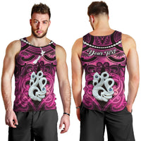 Personalised Maori Matariki Manaia Mawhero Men Tank Top Maori Kowhaiwhai Pattern Galaxy LT01 - Polynesian Pride