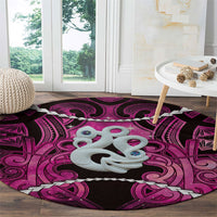 Maori Matariki Manaia Mawhero Round Carpet Maori Kowhaiwhai Pattern Galaxy LT01 - Polynesian Pride