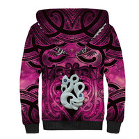 Personalised Maori Matariki Manaia Mawhero Sherpa Hoodie Maori Kowhaiwhai Pattern Galaxy LT01 - Polynesian Pride