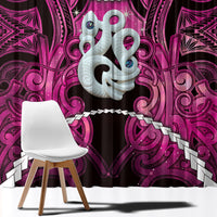Maori Matariki Manaia Mawhero Window Curtain Maori Kowhaiwhai Pattern Galaxy LT01 - Polynesian Pride