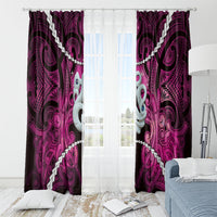 Maori Matariki Manaia Mawhero Window Curtain Maori Kowhaiwhai Pattern Galaxy LT01 - Polynesian Pride