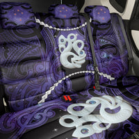 Maori Matariki Manaia Waiporoporo Back Car Seat Cover Maori Kowhaiwhai Pattern Galaxy LT01 - Polynesian Pride