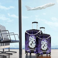 Maori Matariki Manaia Waiporoporo Luggage Cover Maori Kowhaiwhai Pattern Galaxy LT01 - Polynesian Pride