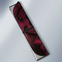 Maori Matariki Manaia Whero Auto Sun Shade Maori Kowhaiwhai Pattern Galaxy LT01 - Polynesian Pride