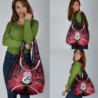 Maori Matariki Manaia Whero Grocery Bag Maori Kowhaiwhai Pattern Galaxy LT01 - Polynesian Pride