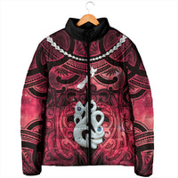 Personalised Maori Matariki Manaia Whero Padded Jacket Maori Kowhaiwhai Pattern Galaxy LT01 - Polynesian Pride
