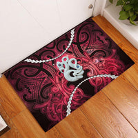 Maori Matariki Manaia Whero Rubber Doormat Maori Kowhaiwhai Pattern Galaxy LT01 - Polynesian Pride