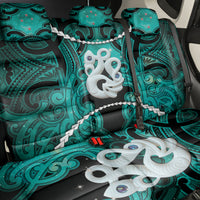 Maori Matariki Manaia Turquoise Back Car Seat Cover Maori Kowhaiwhai Pattern Galaxy LT01 - Polynesian Pride