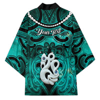 Personalised Maori Matariki Manaia Turquoise Kimono Maori Kowhaiwhai Pattern Galaxy LT01 - Polynesian Pride