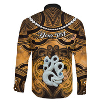 Personalised Maori Matariki Manaia Kowhai Family Matching Tank Maxi Dress and Hawaiian Shirt Maori Kowhaiwhai Pattern Galaxy LT01 - Polynesian Pride