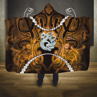 Maori Matariki Manaia Kowhai Hooded Blanket Maori Kowhaiwhai Pattern Galaxy LT01 - Polynesian Pride