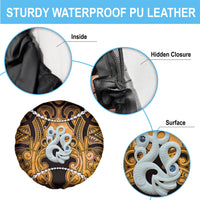 Maori Matariki Manaia Kowhai Spare Tire Cover Maori Kowhaiwhai Pattern Galaxy LT01 - Polynesian Pride