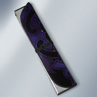 Maori Matariki Hei Matau Waiporoporo Auto Sun Shade Maori Kowhaiwhai Pattern Galaxy LT01 - Polynesian Pride