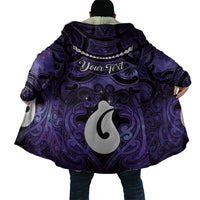 Personalised Maori Matariki Hei Matau Waiporoporo Cloak Maori Kowhaiwhai Pattern Galaxy LT01 - Polynesian Pride