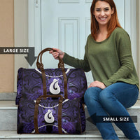 Maori Matariki Hei Matau Waiporoporo Travel Bag Maori Kowhaiwhai Pattern Galaxy LT01 - Polynesian Pride