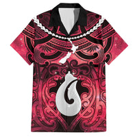 Personalised Maori Matariki Hei Matau Whero Hawaiian Shirt Maori Kowhaiwhai Pattern Galaxy