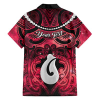 Personalised Maori Matariki Hei Matau Whero Hawaiian Shirt Maori Kowhaiwhai Pattern Galaxy
