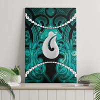 Maori Matariki Hei Matau Turquoise Canvas Wall Art Maori Kowhaiwhai Pattern Galaxy LT01 - Polynesian Pride