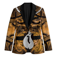 Personalised Maori Matariki Hei Matau Kowhai Blazer Maori Kowhaiwhai Pattern Galaxy