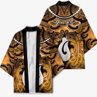 Personalised Maori Matariki Hei Matau Kowhai Kimono Maori Kowhaiwhai Pattern Galaxy LT01 - Polynesian Pride