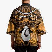 Personalised Maori Matariki Hei Matau Kowhai Kimono Maori Kowhaiwhai Pattern Galaxy LT01 - Polynesian Pride