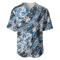 Ninamu Tahiti Tiare Monstera Baseball Jersey Polynesian Pattern Curve Style - Polynesian Pride