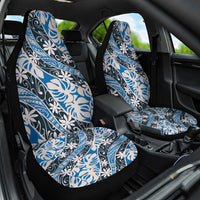 Ninamu Tahiti Tiare Monstera Car Seat Cover Polynesian Pattern Curve Style - Polynesian Pride