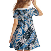 Ninamu Tahiti Tiare Monstera Family Matching Long Sleeve Bodycon Dress and Hawaiian Shirt Polynesian Pattern Curve Style LT01 - Polynesian Pride
