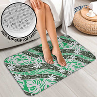 Matie Tahiti Tiare Monstera Bathroom Set Polynesian Pattern Curve Style - Polynesian Pride