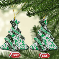 Matie Tahiti Tiare Monstera Ceramic Ornament Polynesian Pattern Curve Style - Polynesian Pride