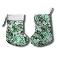 Matie Tahiti Tiare Monstera Christmas Stocking Polynesian Pattern Curve Style - Polynesian Pride