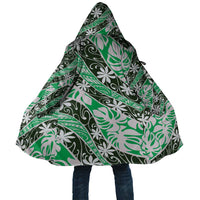 Matie Tahiti Tiare Monstera Cloak Polynesian Pattern Curve Style - Polynesian Pride