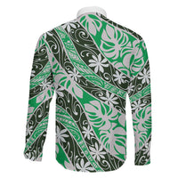 Matie Tahiti Tiare Monstera Family Matching Mermaid Dress and Hawaiian Shirt Polynesian Pattern Curve Style LT01 - Polynesian Pride