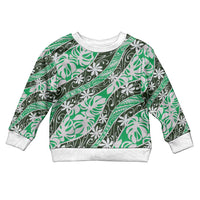 Matie Tahiti Tiare Monstera Kid Ugly Christmas Sweater Polynesian Pattern Curve Style - Polynesian Pride