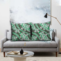 Matie Tahiti Tiare Monstera Pillow Cover Polynesian Pattern Curve Style - Polynesian Pride