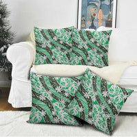 Matie Tahiti Tiare Monstera Pillow Cover Polynesian Pattern Curve Style - Polynesian Pride