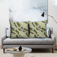 Olive Tahiti Tiare Monstera Pillow Cover Polynesian Pattern Curve Style LT01 - Polynesian Pride