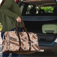Puatou Tahiti Tiare Monstera Travel Bag Polynesian Pattern Curve Style LT01 - Polynesian Pride