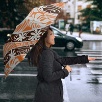 Puatou Tahiti Tiare Monstera Umbrella Polynesian Pattern Curve Style LT01 - Polynesian Pride