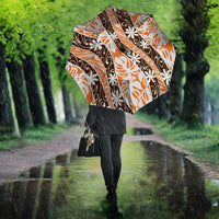 Puatou Tahiti Tiare Monstera Umbrella Polynesian Pattern Curve Style LT01 - Polynesian Pride