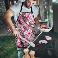 Tarona Tahiti Tiare Monstera Apron Polynesian Pattern Curve Style - Polynesian Pride