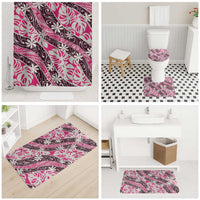 Tarona Tahiti Tiare Monstera Bathroom Set Polynesian Pattern Curve Style LT01 - Polynesian Pride