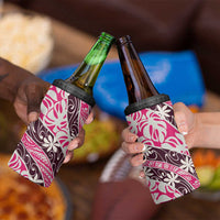 Tarona Tahiti Tiare Monstera 4 in 1 Can Cooler Tumbler Polynesian Pattern Curve Style LT01 - Polynesian Pride