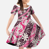Tarona Tahiti Tiare Monstera Family Matching Tank Maxi Dress and Hawaiian Shirt Polynesian Pattern Curve Style - Polynesian Pride