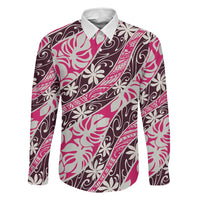 Tarona Tahiti Tiare Monstera Family Matching Tank Maxi Dress and Hawaiian Shirt Polynesian Pattern Curve Style - Polynesian Pride